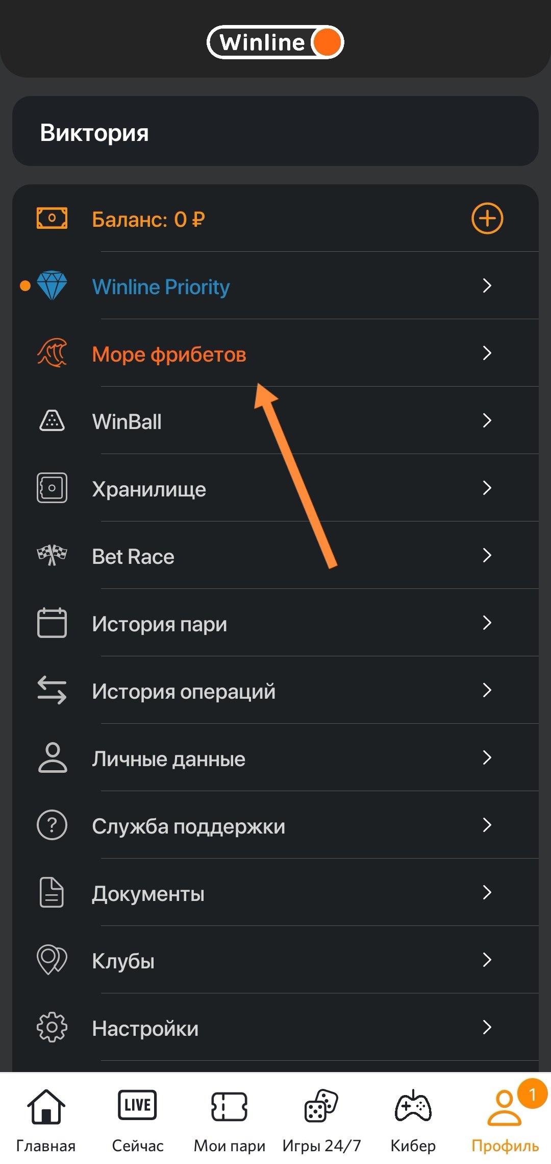 Приведи друга в Винлайн
