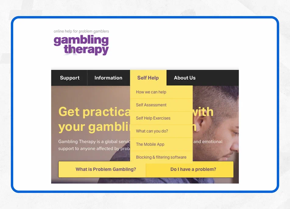 самопомощь Gambling Therapy