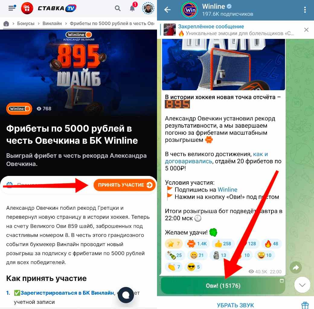 Как получить фрибет в Телеграм