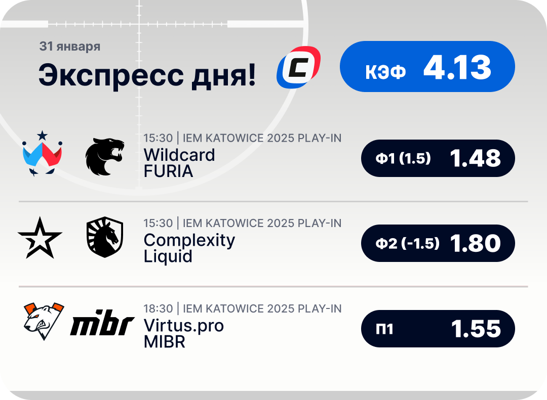 Киберспортивный экспресс дня на 31 января