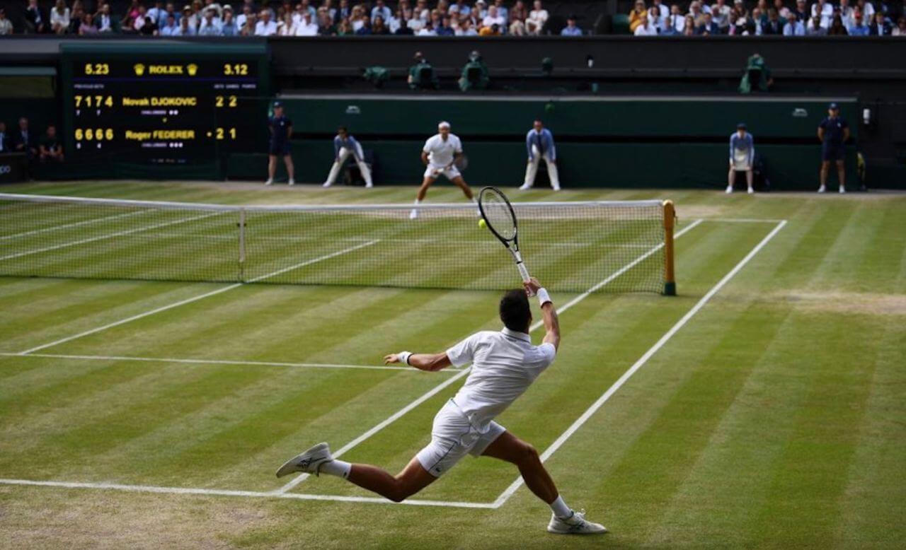 Покрытие трава на турнире Wimbledon