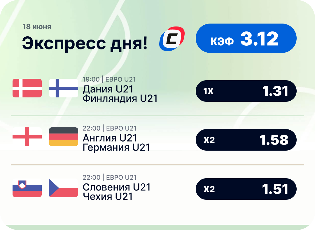 Футбольный экспресс дня на 18 июня №2