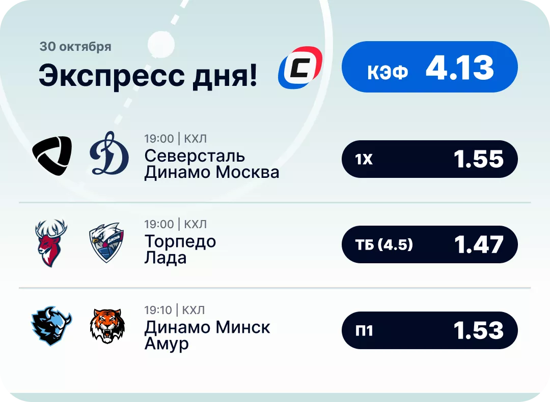 Хоккейный экспресс дня на 30 октября