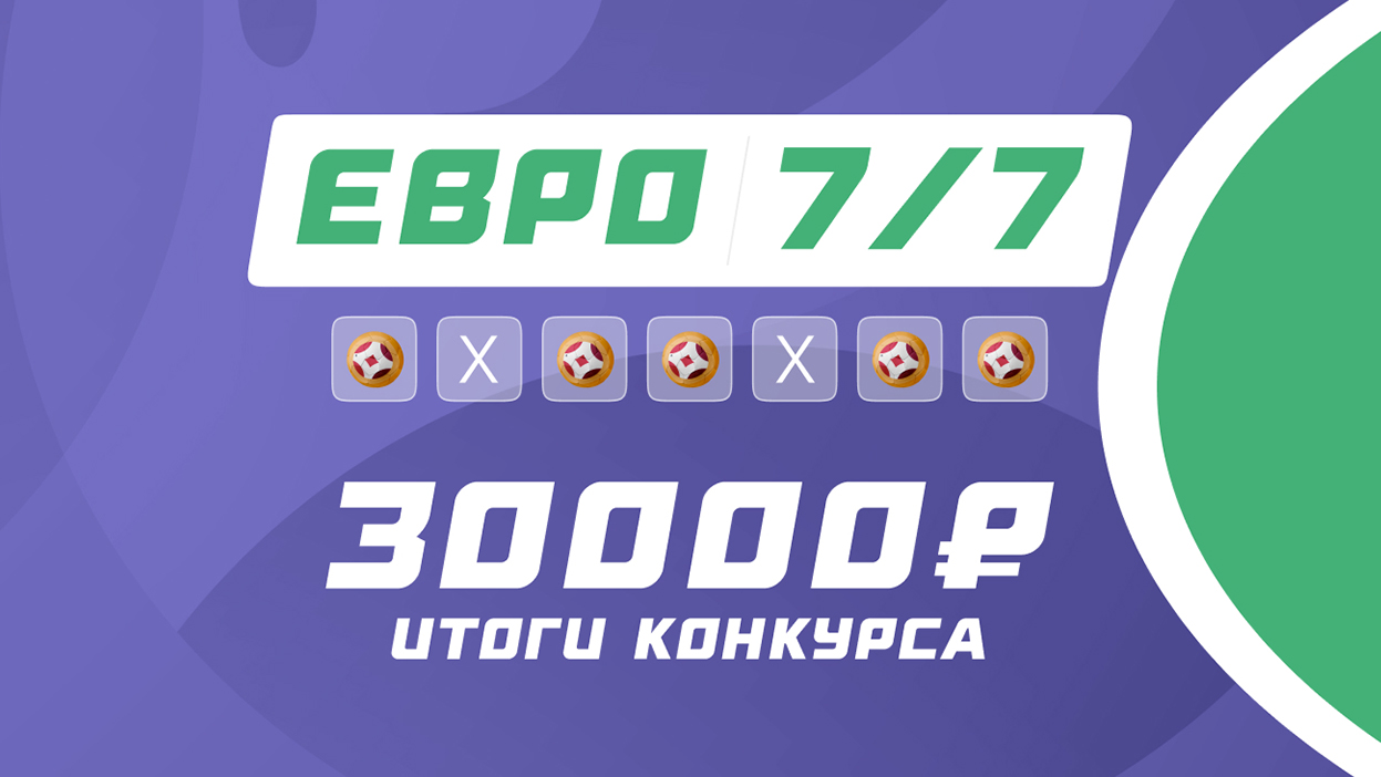 30 000 рублей за семь матчей. Итоги решающего конкурса по ЕВРО 2020