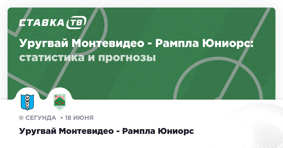 Результат Уругвай Монтевидео - Рампла Юниорс 18 июня 2023: счёт и ...