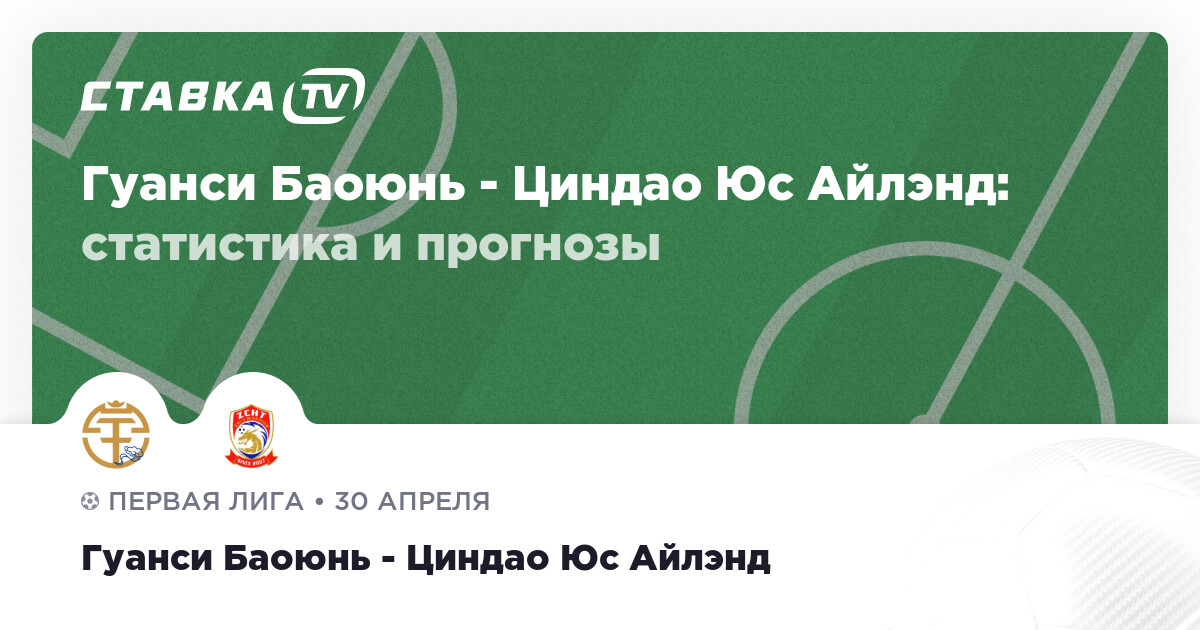 Результат Гуанси Баоюнь Циндао Юс Айлэнд 30 апреля 2023 счёт и статистика матча