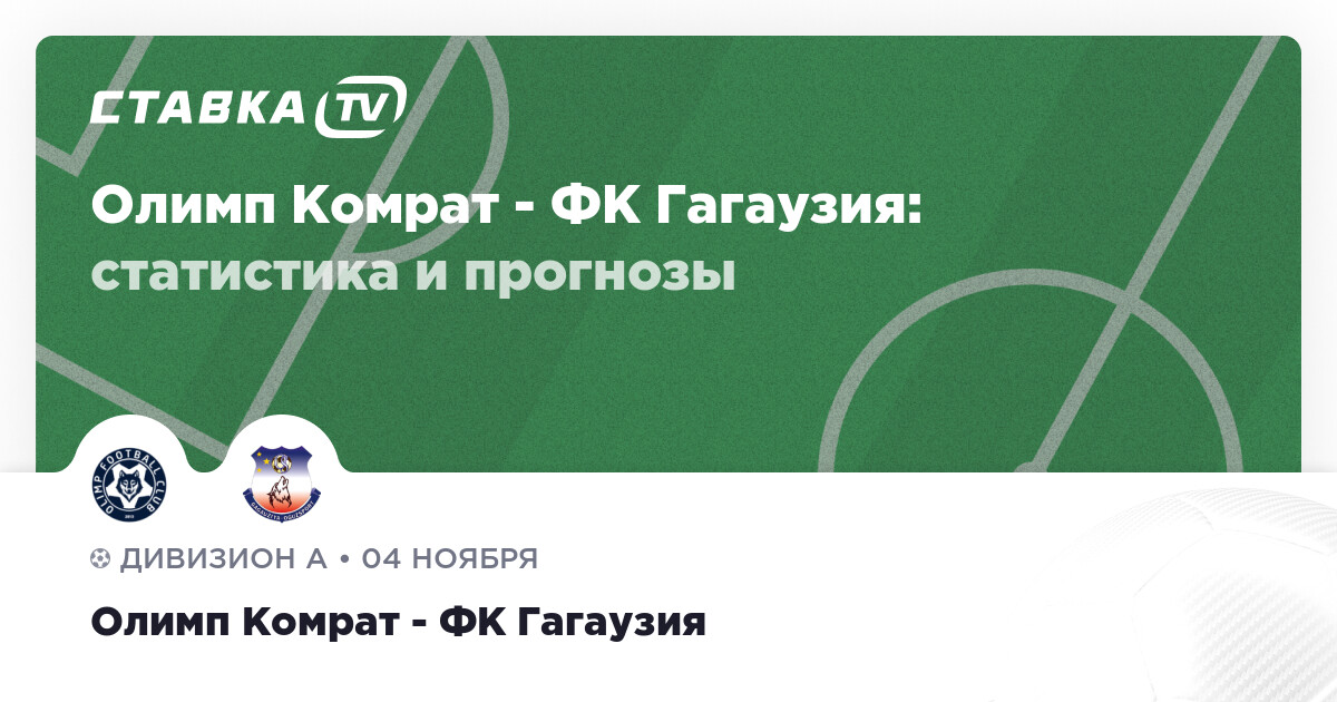 Олимп Комрат - ФК Гагаузия 4 ноября 2023: счёт и результат матча