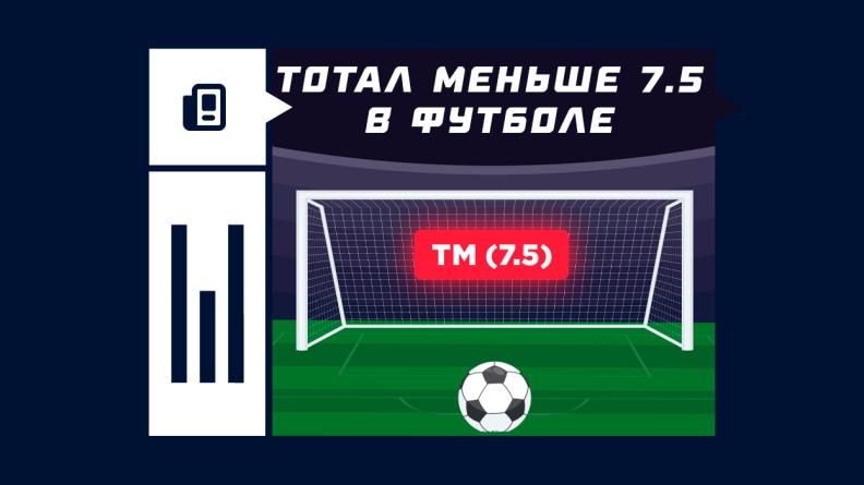 Что такое тотал меньше 7.5 в футболе