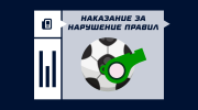 Наказание за нарушение правил в футболе