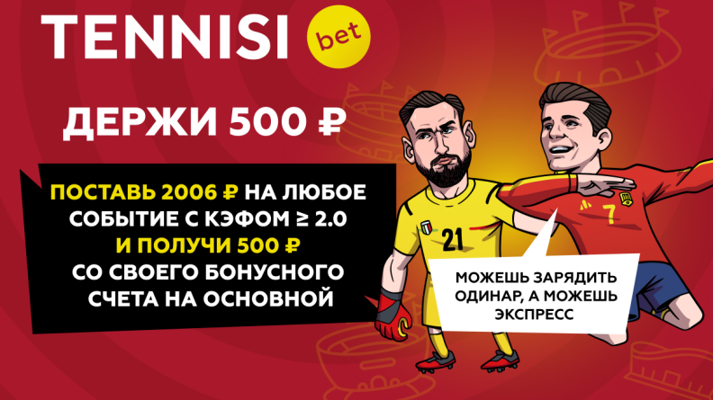 Получи 500 рублей от TENNISI. Самая простая и приятная акция!