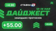 Дайджест СТАВКА TV по зашедшим прогнозам (12-18 мая)